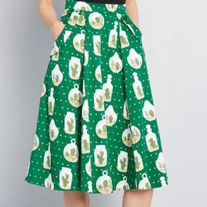 Modcoth Collectif x MC Novel Niceties Midi Skirt